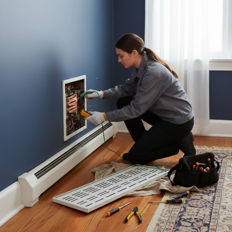 Baseboard Heater Installation