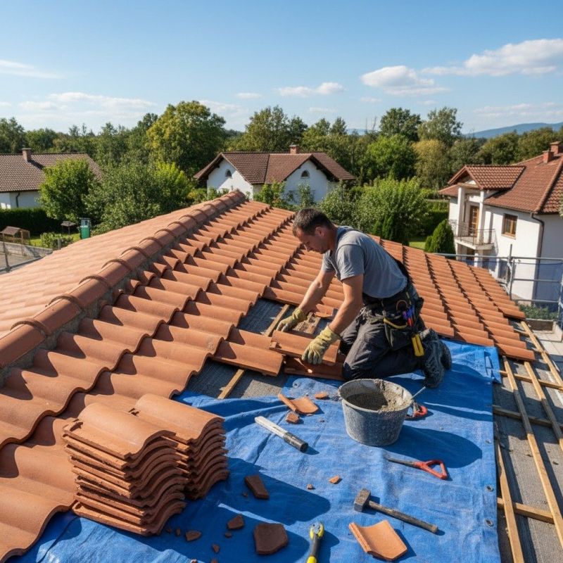 Clay Roof Installation